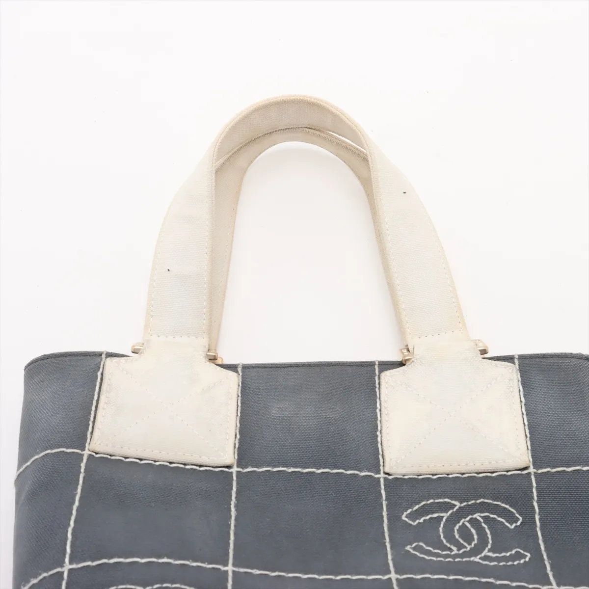 シャネル シリアルシール付 チョコバー ココマーク レザー キャンバス