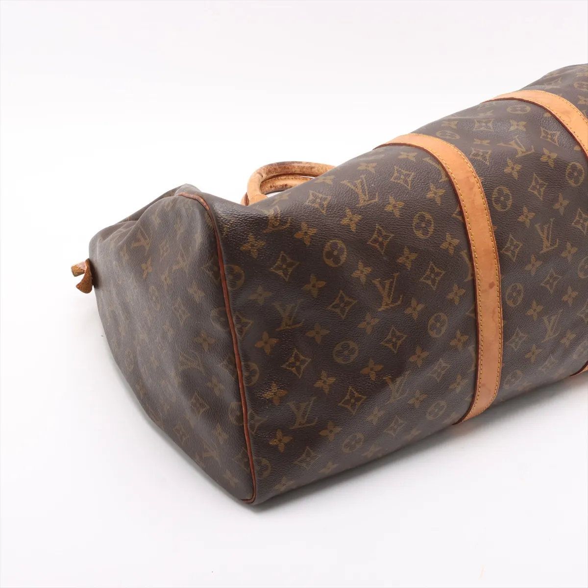 美品 ルイヴィトン キーポル 55 M41424 レザー トラベルバッグ 旅行 ルイヴィトン Louis Vuitton モノグラム キーポル55 M41424 旧型