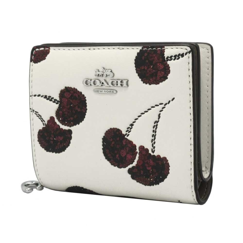 新品】コーチ CDF19 SVCAH (チョーク×マルチカラー) 財布 二つ折り財布