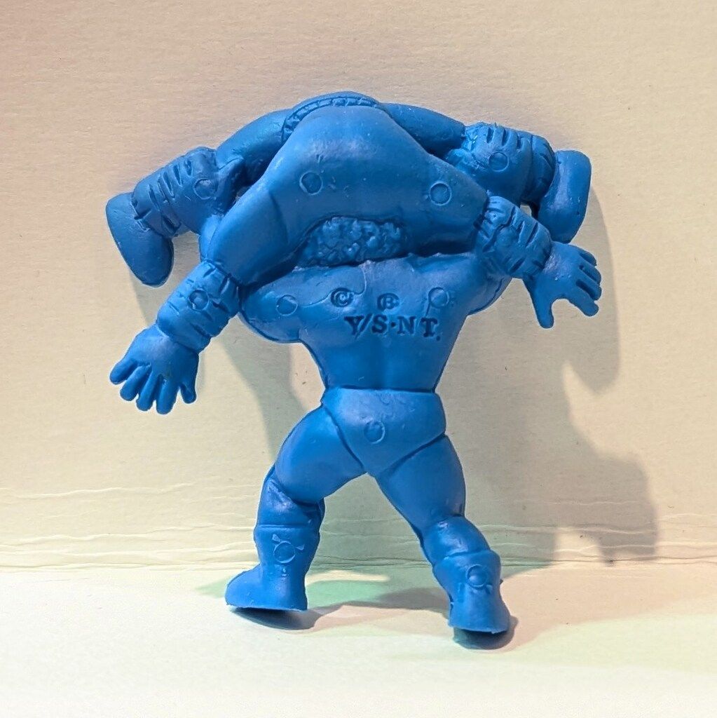 キン肉マン　キン消し青バージョン バンダイ キン消し レギュラー パート016 230キン肉マンVSバッファロー