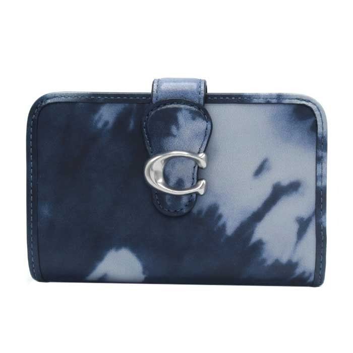 新品】コーチ CU705 LHNGB (ミッドナイトネイビー) 財布 二つ折り財布