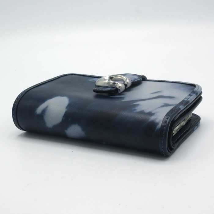 新品】コーチ CU705 LHNGB (ミッドナイトネイビー) 財布 二つ折り財布