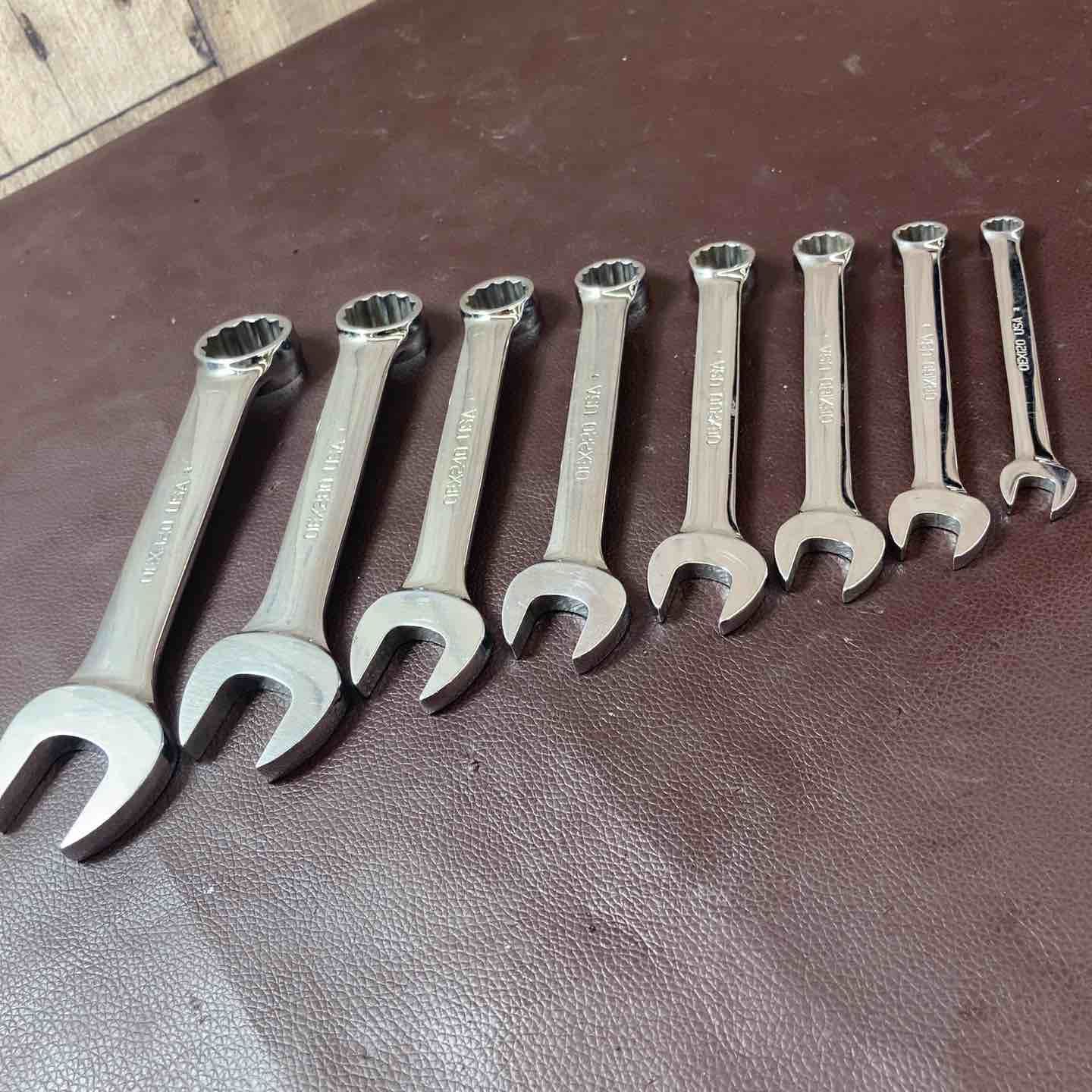 中古品】 スナップオン(Snap-on) ショートコンビネーションレンチ 計8 