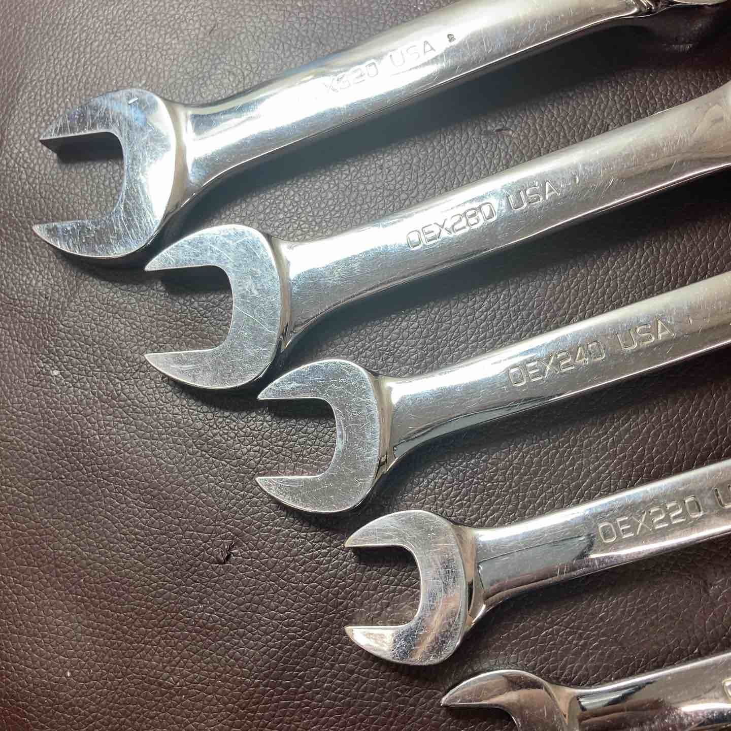 中古品】 スナップオン(Snap-on) ショートコンビネーションレンチ 計8 