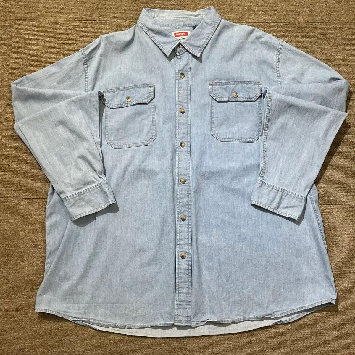 (3XL) Wrangler ラングラー コットン デニム シャツ