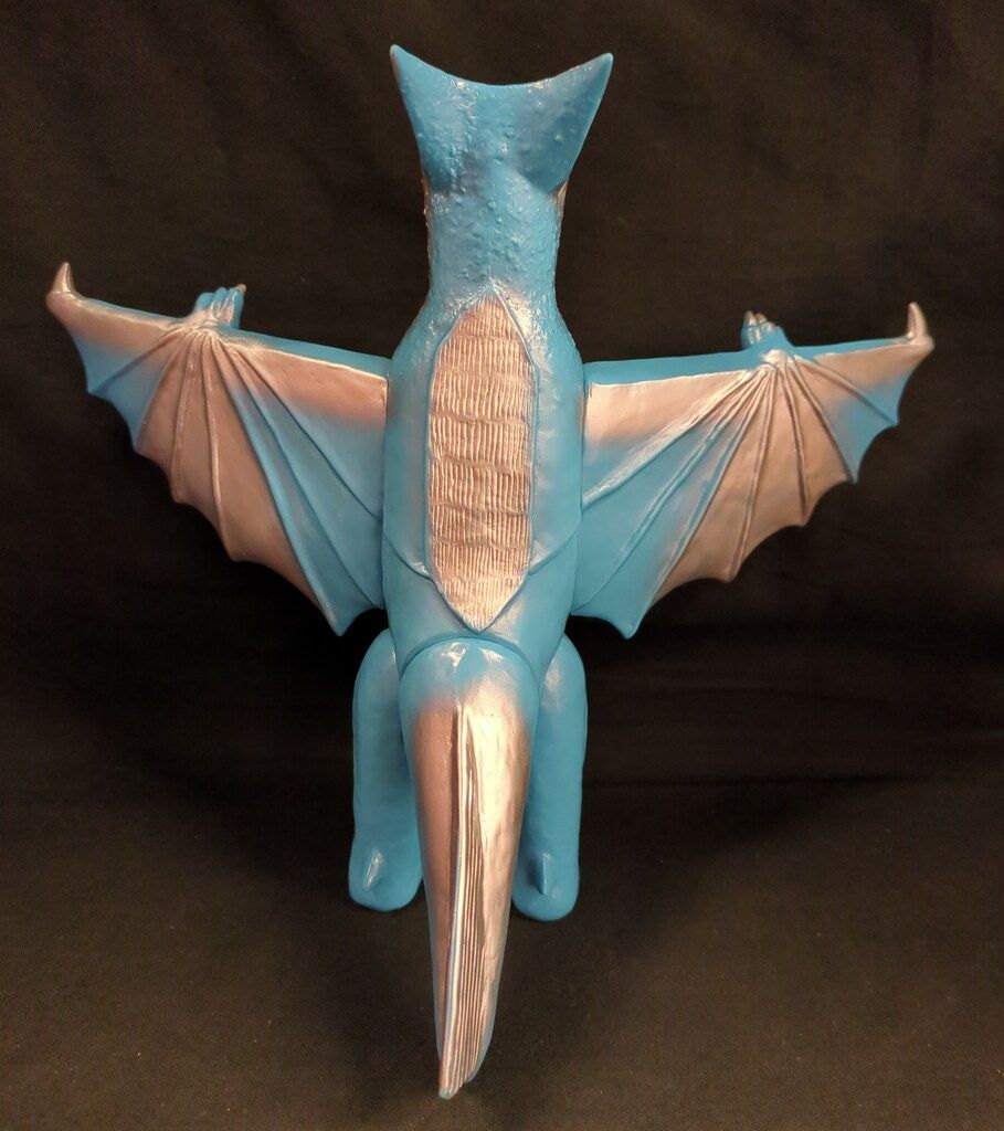 マーミット 世紀の大怪獣シリーズ/怪獣天国 ギャオス 水色成型/銀・赤