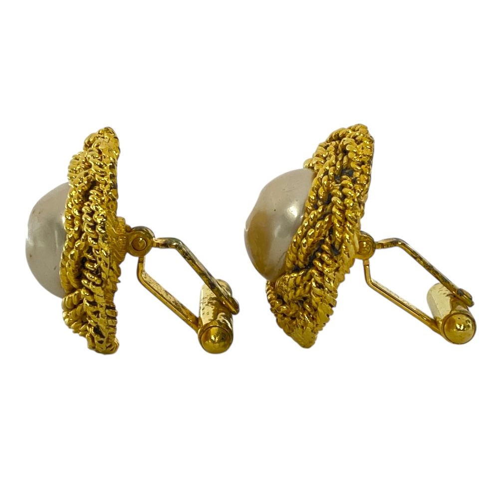 シャネル カフス カフリンクス カフスボタン フェイクパール GP