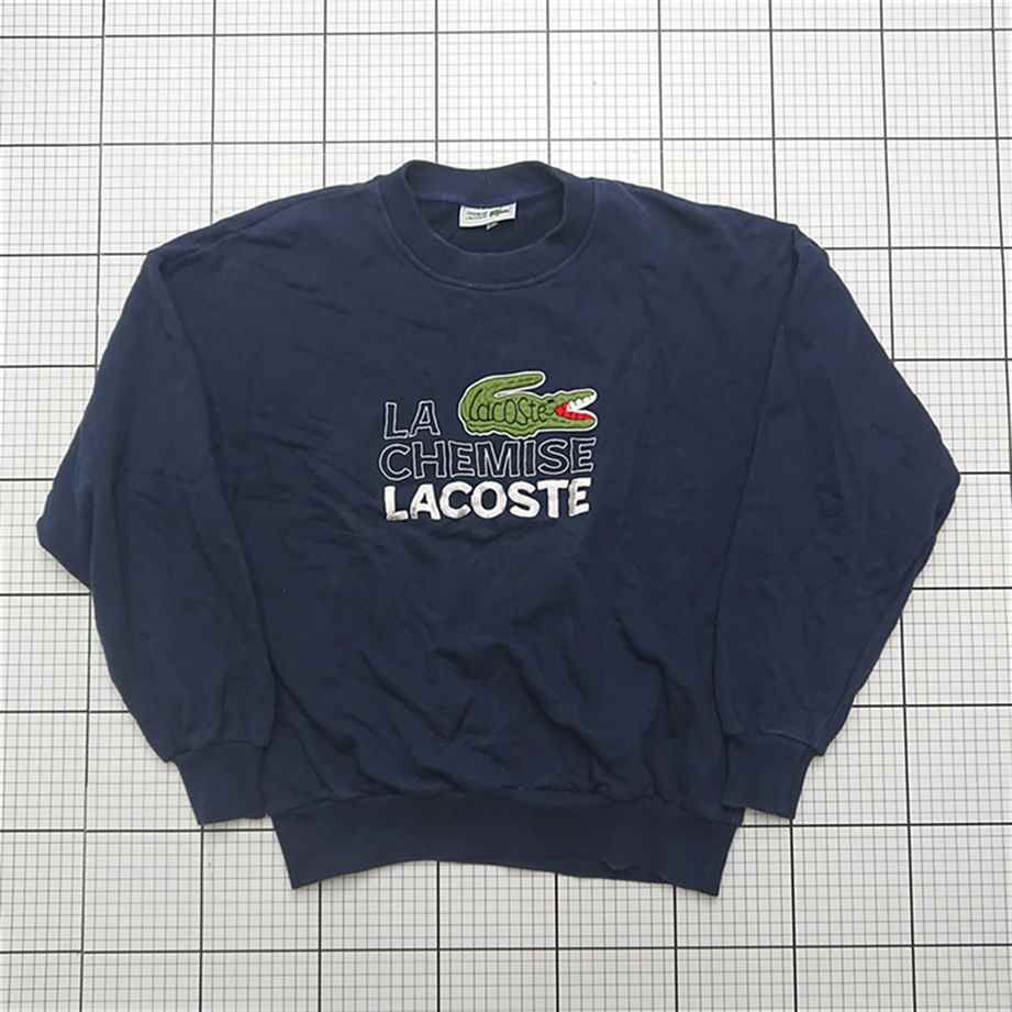 ◇ Θ ラコステ Lacoste CHEMISE LACOSTE ワニロゴ刺繍スウェット