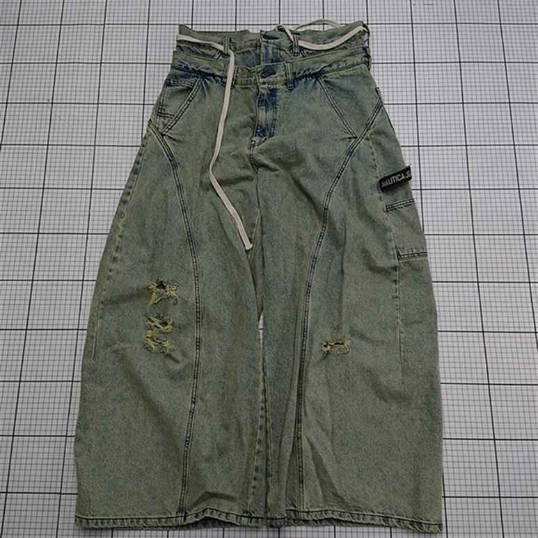 Θ ノーティカ NAUTICA JEANS 251-1461 デニムパンツ ワイド Mサイズ メンズ E  【1512020031647】