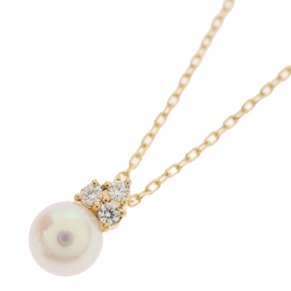 MIKIMOTO ミキモト K18YG 18金イエローゴールド 真珠 アコヤパール1P 