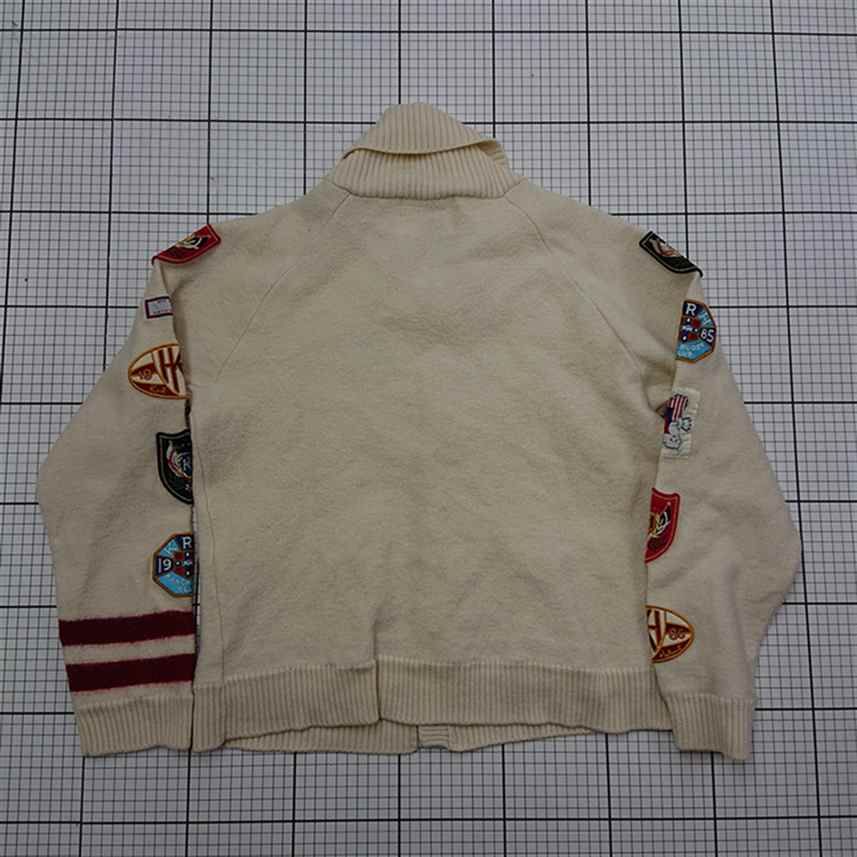 ◇ ⊇ カールヘルム Karl Helmut ワッペン付きウールカーディガン