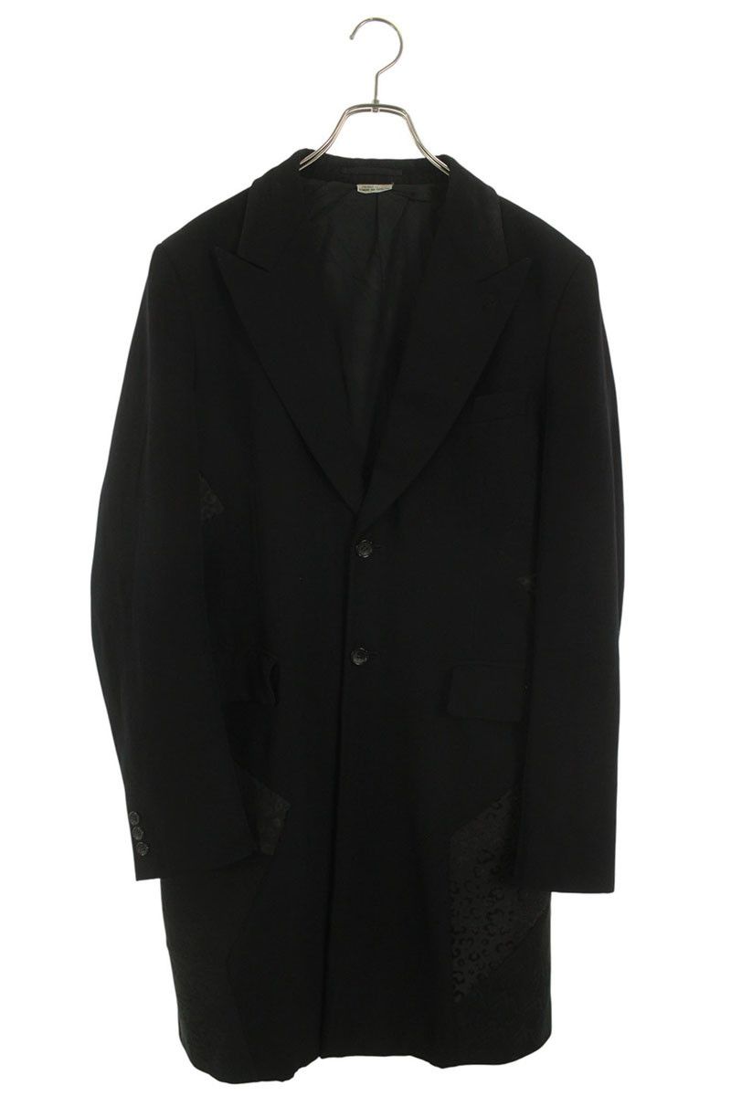 コムデギャルソンオムプリュス PK-J048 AD2022 総柄切替ピークドラペル