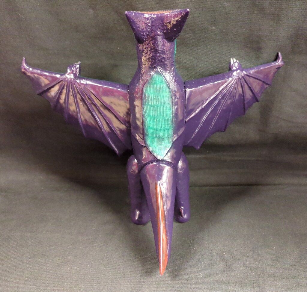 マーミット 世紀の大怪獣シリーズ/怪獣天国 ギャオス 黒紫成型/緑/茶