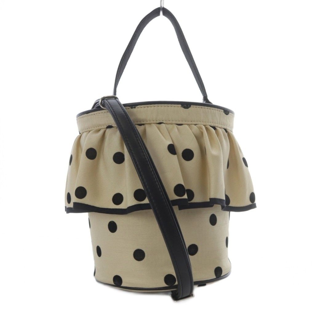 【中古】セツコサジテール ドット シティ 2WAYバッグ ハンドバッグ ワンハンドル ショルダーバッグ 斜め掛け セツコサジテール SETSUKO SAGITTAIRE ドット シティ 2WAYバッグ