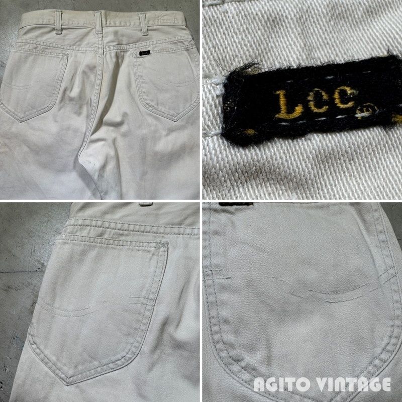 【希少】【ヴィンテージ】70's Lee グリンターナー 60's~ Lee WESTERNER 100Z コットンサテンパンツ GRIPPER カムロック