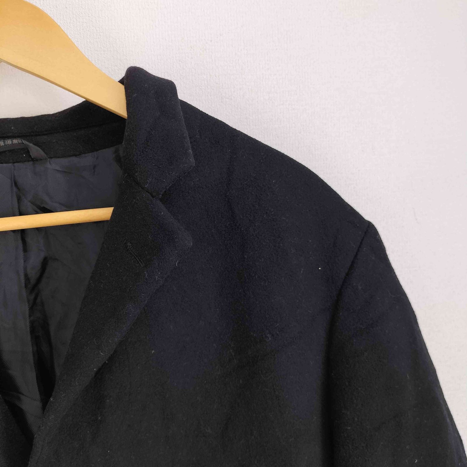 ユーズドフルギ USED古着 カシミア混 ウールナイロン チェスターコート