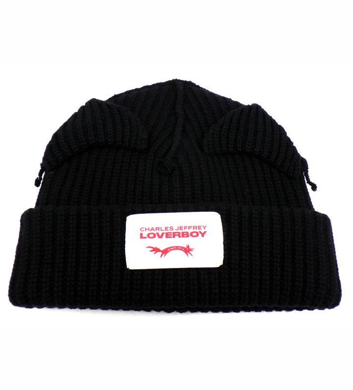チャールズジェフリー ラバーボーイ CHARLES JEFFREY LOVERBOY 【 SUPERSIZED CHUNKY EARS BEANIE 054132401 】 チャンキー イヤー ビーニー ニット キャップ　46716