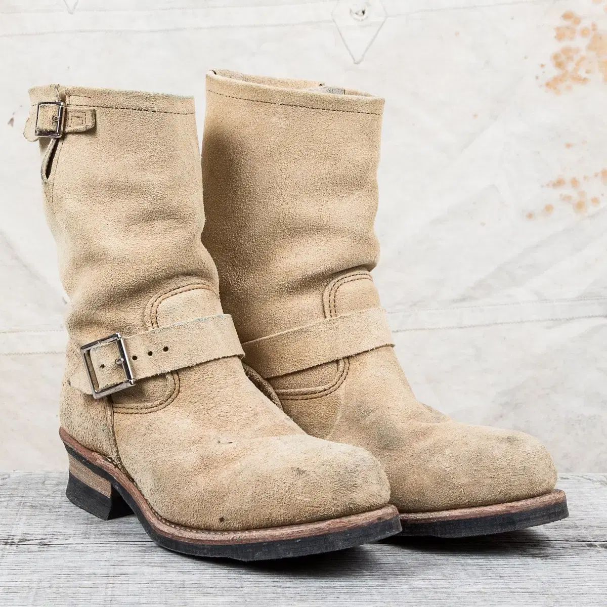 RED WING レッドウィング エンジニア スエード ラフアウト8268 9D 9D) レッドウィング 8268 ラフアウト キャメル スウェード エンジニア