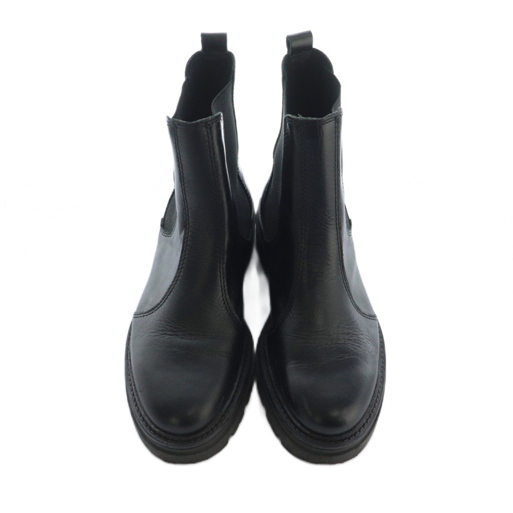 エネス ENESS サイドゴアブーツ ショートブーツ 37 23.5cm 黒 ブラック