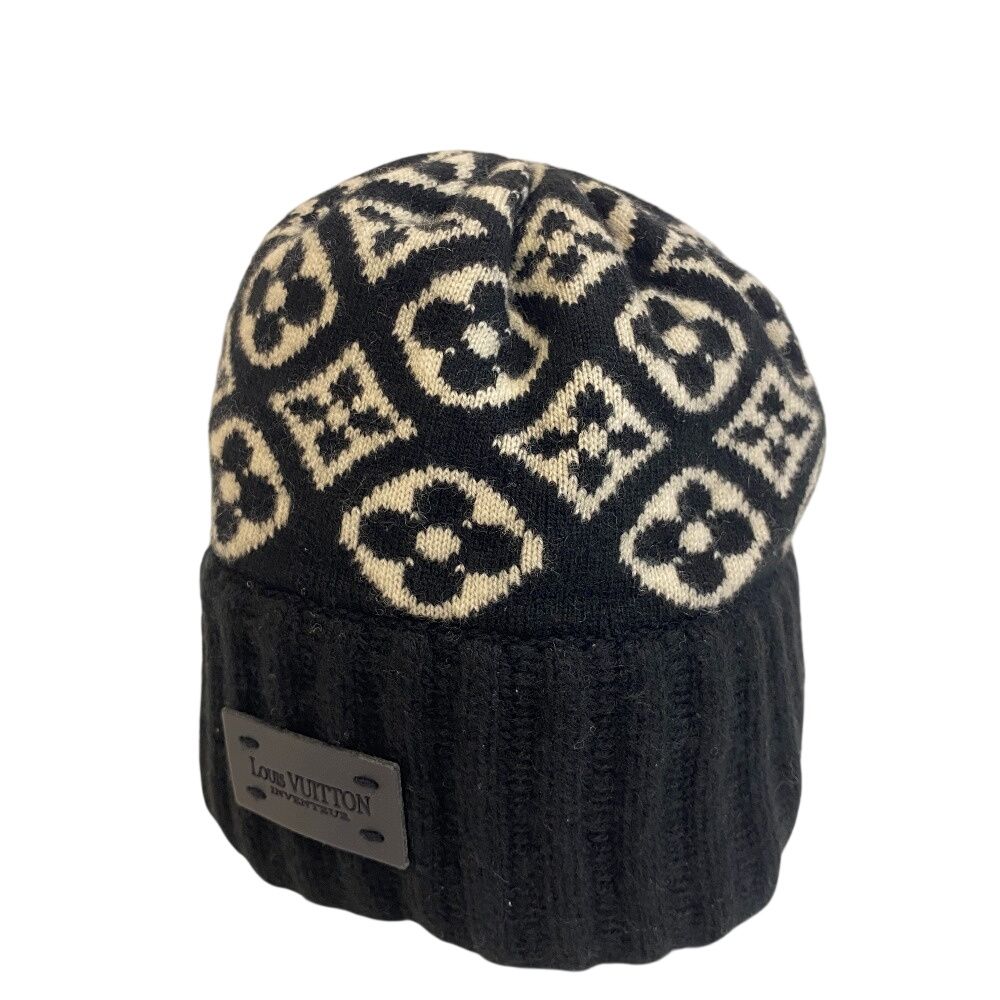 LOUIS VUITTON ルイヴィトン M71950 ニット帽 ニットキャップ ブラック