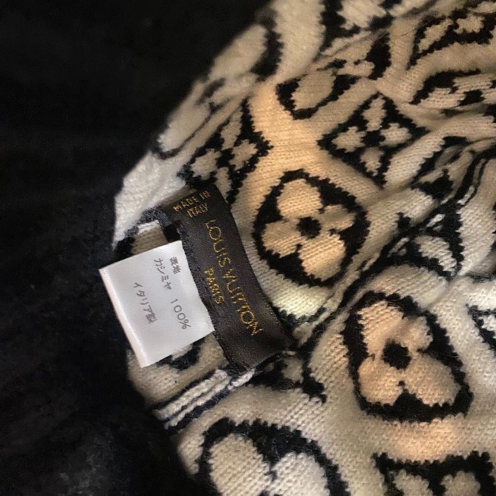 LOUIS VUITTON ルイヴィトン M71950 ニット帽 ニットキャップ ブラック 