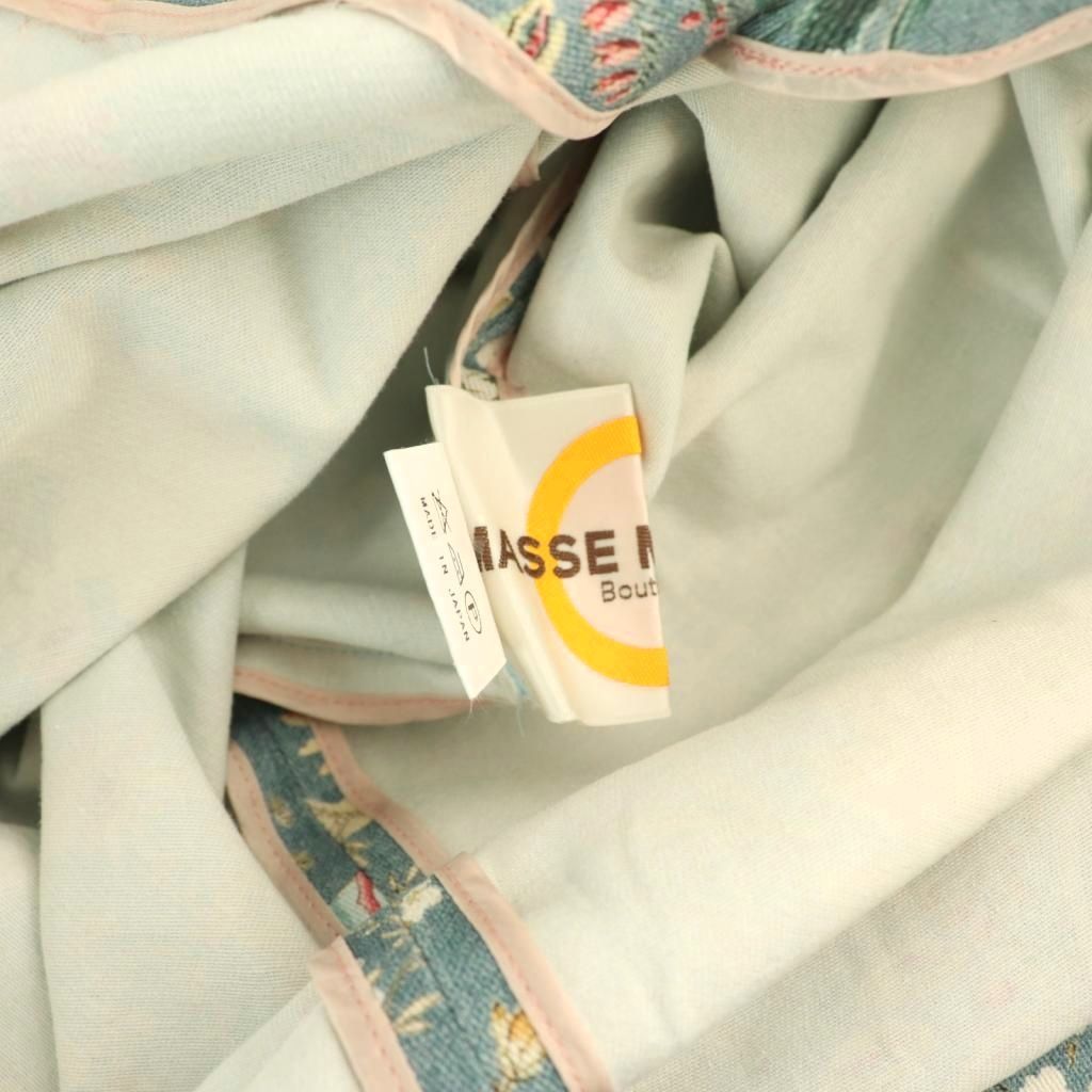 マッセメンシュ MASSE MENSCH 花柄 チャイナドレス ワンピース ひざ丈