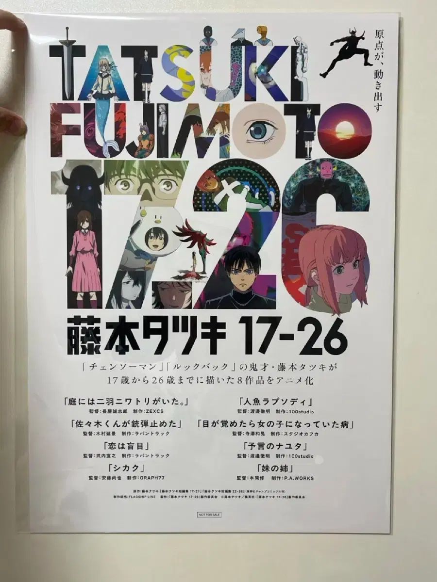 藤本タツキ 17-26コレクション ポスター チェンソーマン作家 映画 A3