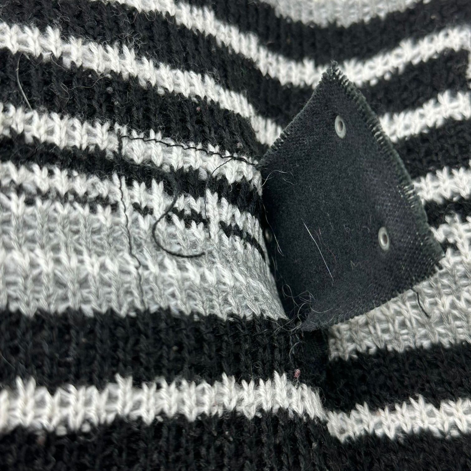 DOLCE&GABBANA(ドルチェ&ガッバーナドルガバ) Logo Plate Border Knit