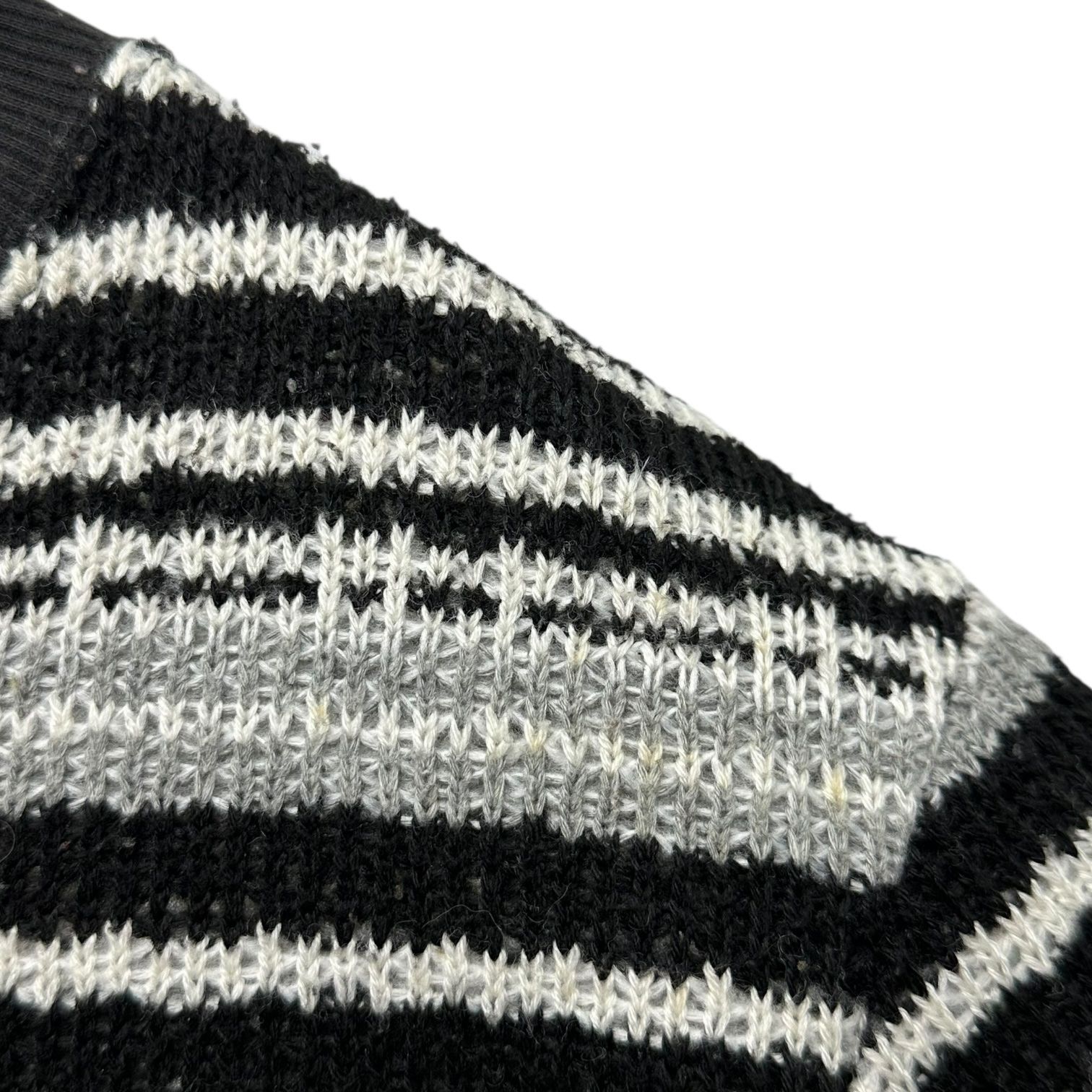 DOLCE&GABBANA(ドルチェ&ガッバーナドルガバ) Logo Plate Border Knit 