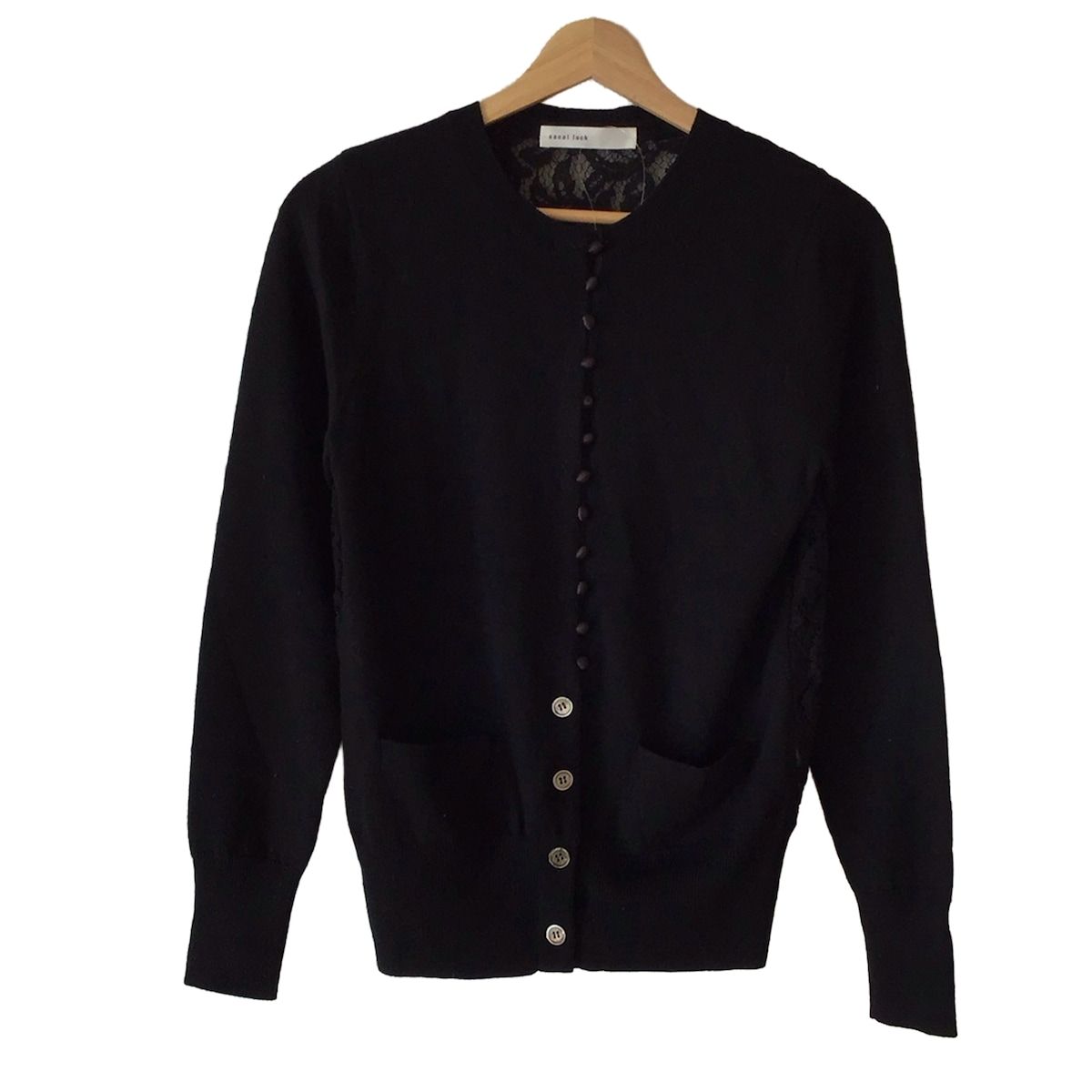 sacai luck(サカイラック) カーディガン サイズ2 M レディース - 黒 