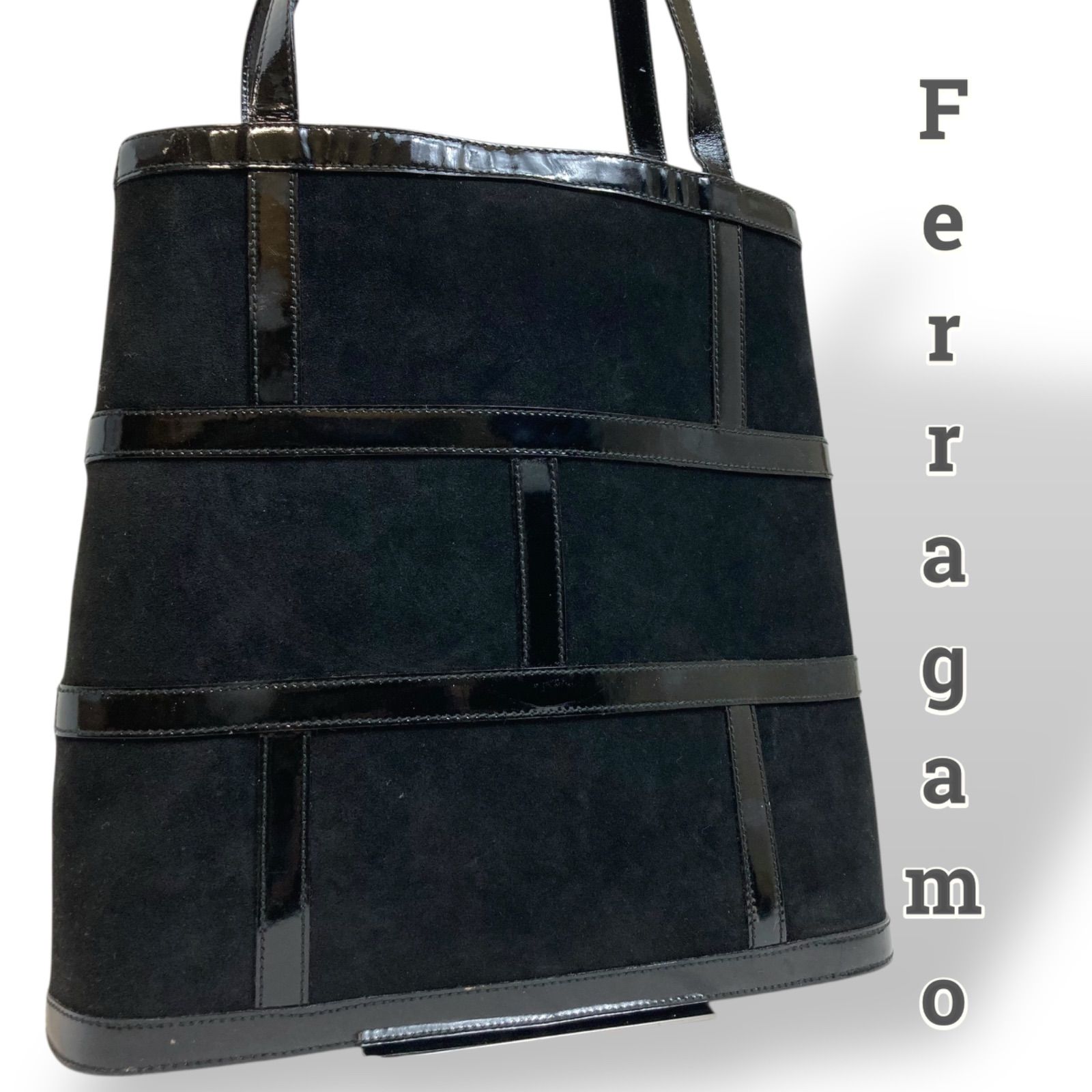 美品】Salvatre Ferragamo サルヴァトーレフェラガモ レザー 本革