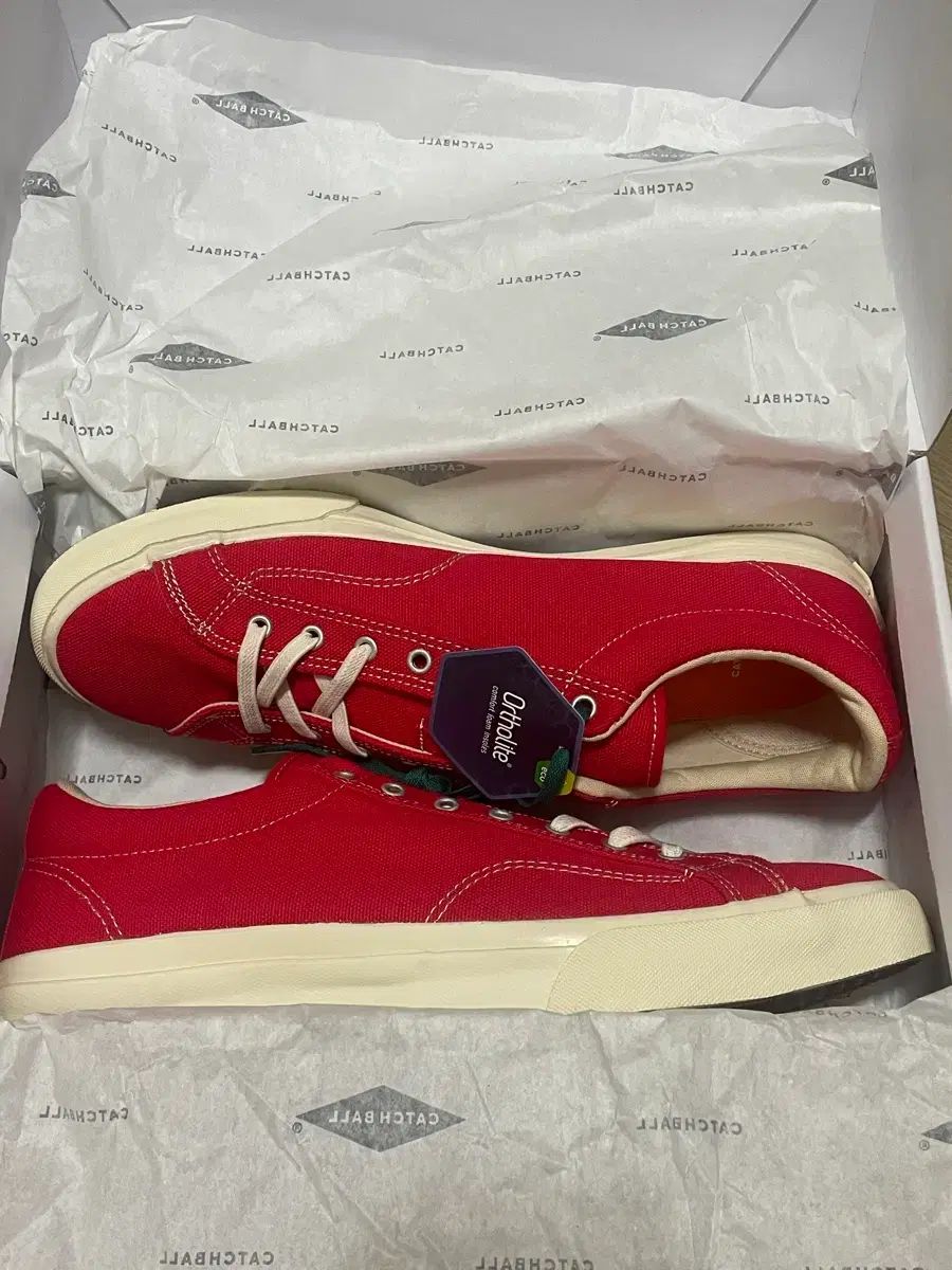 新商品 CATCH BALL スニーカー ピクニック レッド
