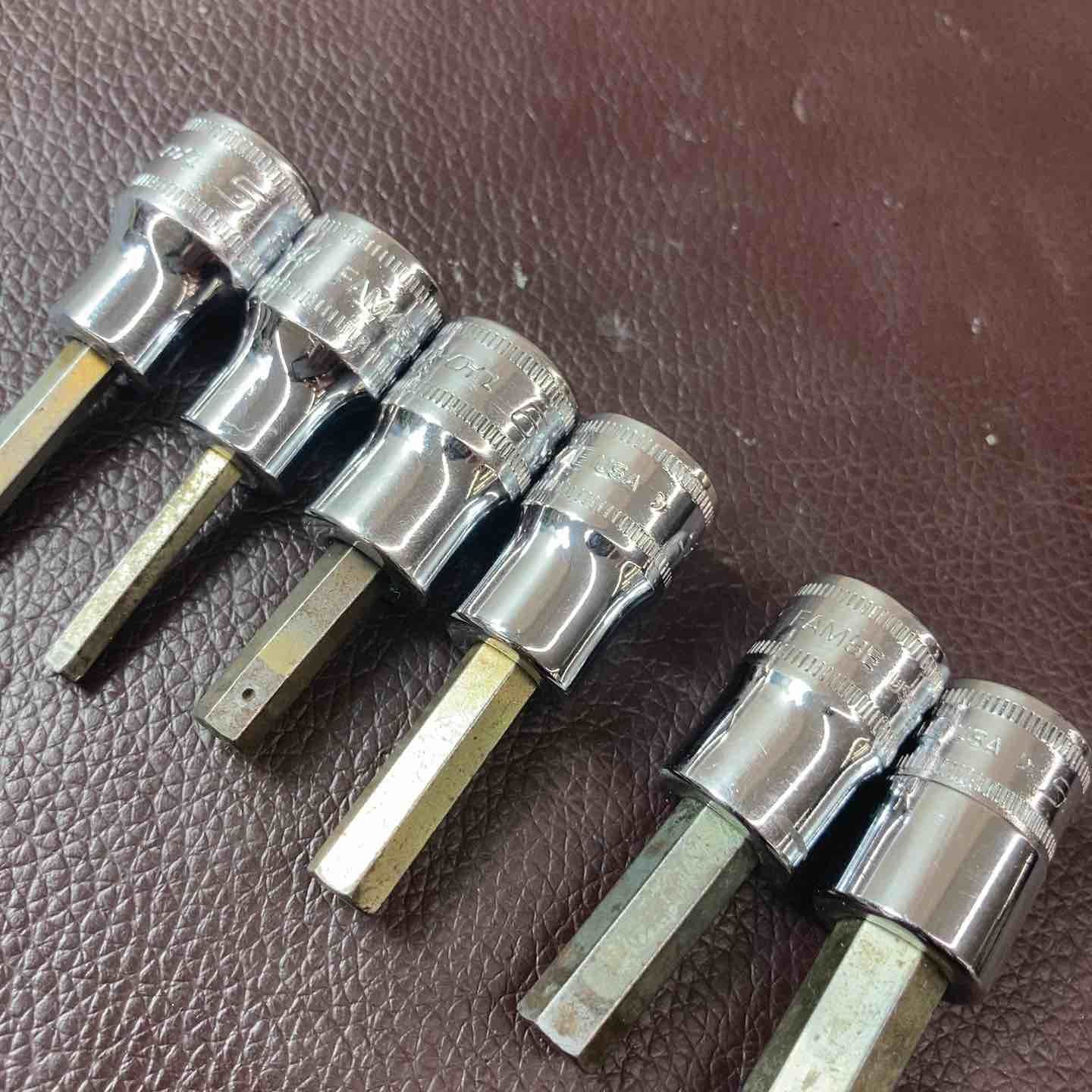 中古品】 スナップオン(Snap-on) 3/8インチ ヘックスソケットセット 6 