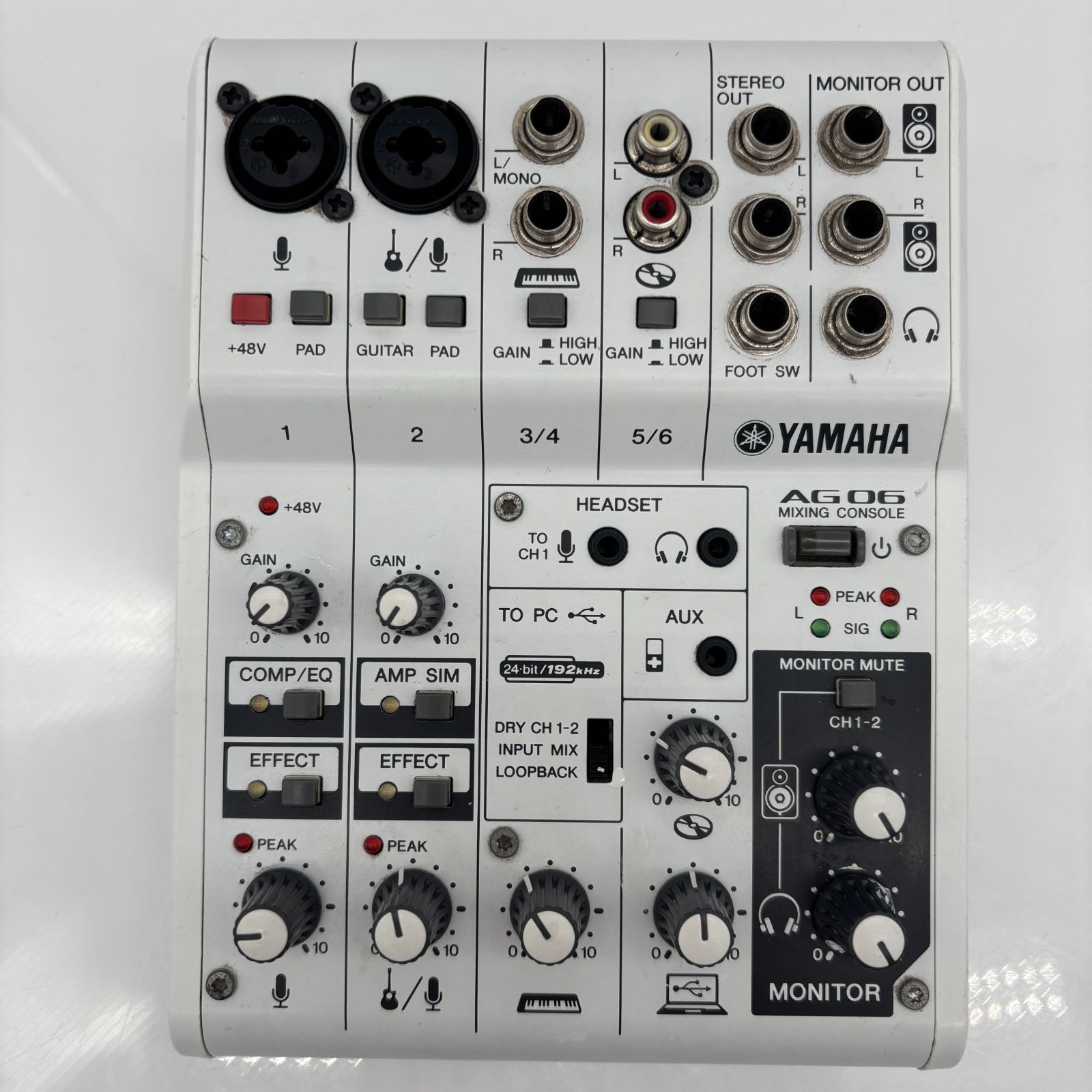 中古・美品】YAMAHA AG06オーディオインターフェース - メルカリ
