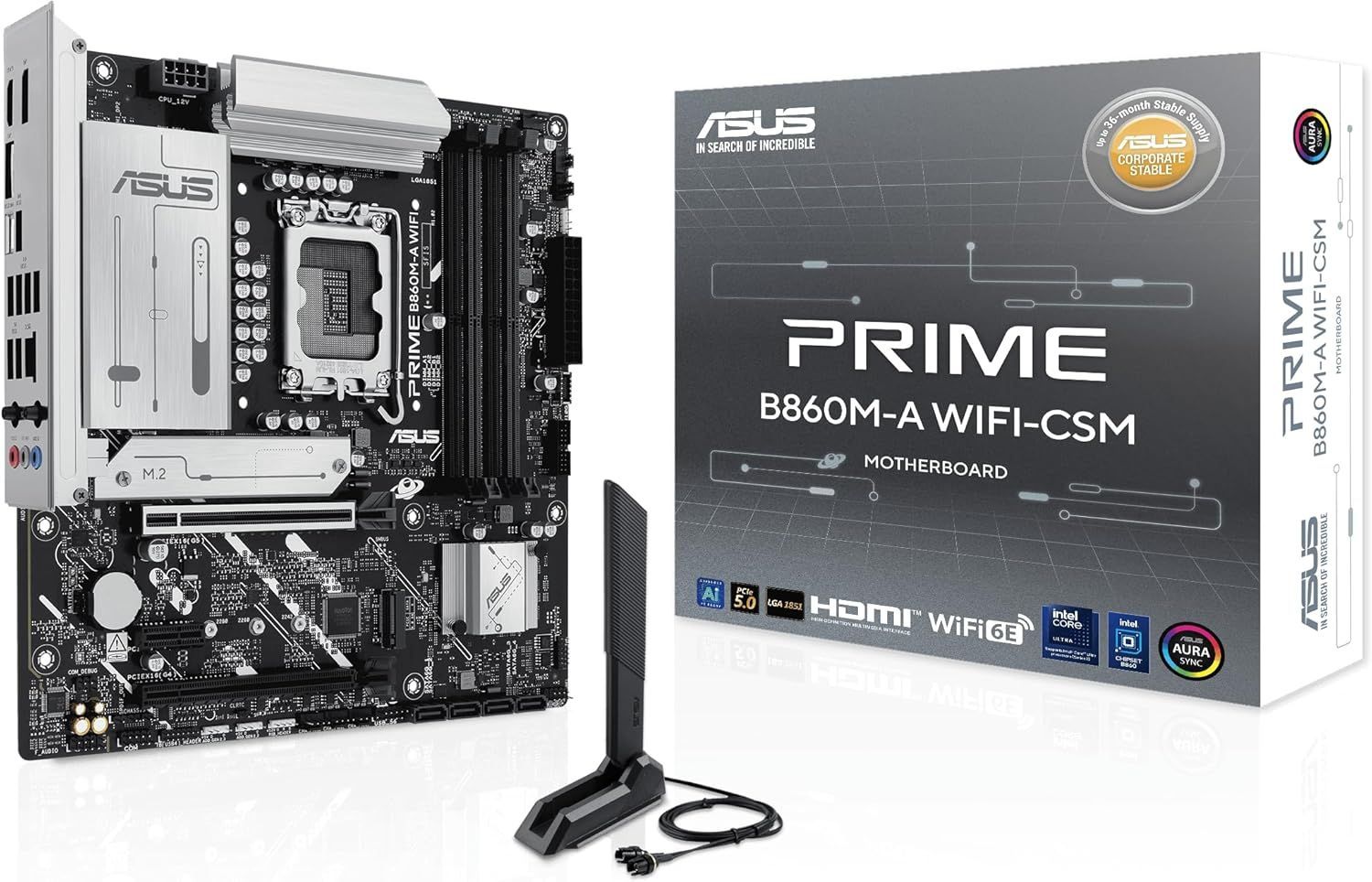 ASUS intel Core Ultra Processors　PRIME B860M-A WIFI-CSM　　B0DQ66PD4L　921942++