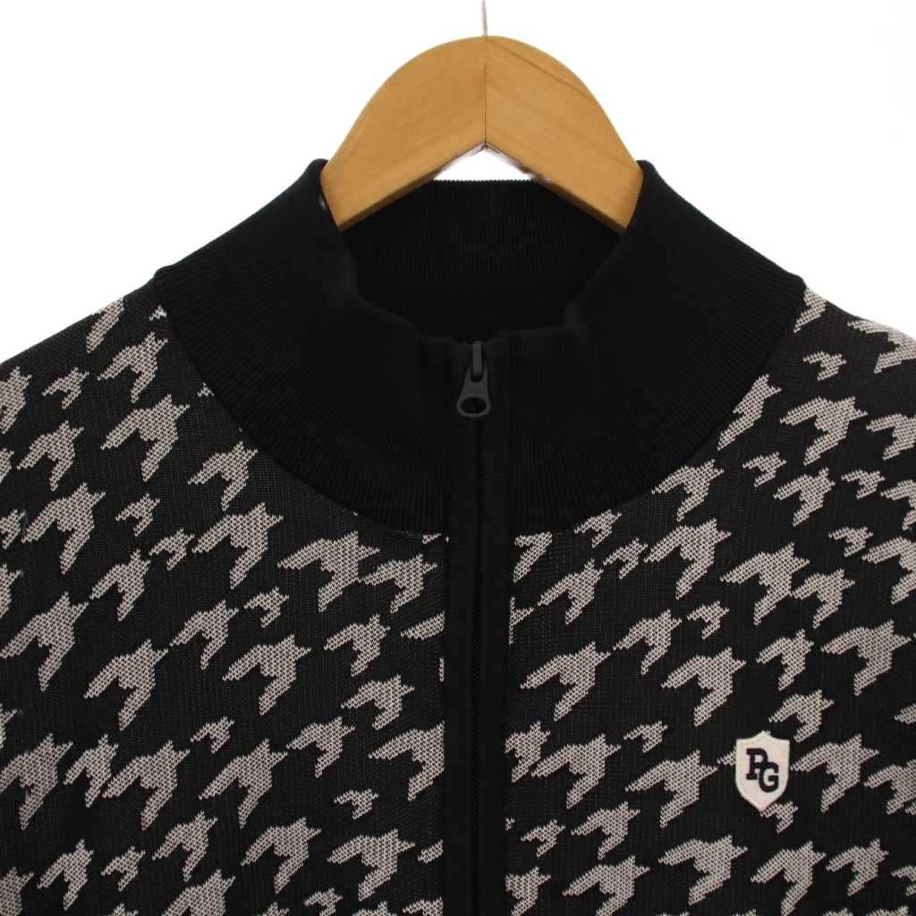 パーリーゲイツ PEARLY GATES フルジップニットジャケット 千鳥格子 6