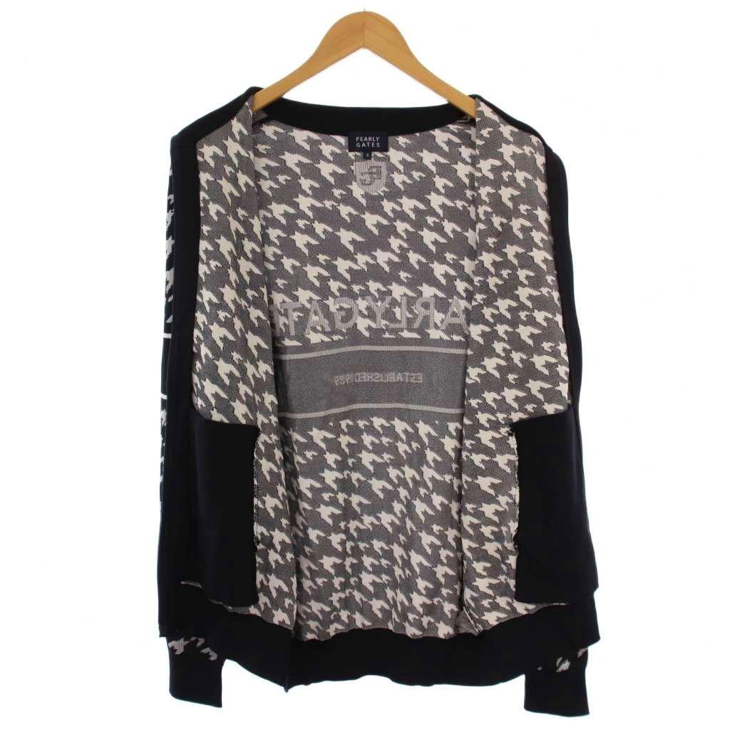 美品✨ PEARLY GATES パーリーゲイツ ジップ ジャケット 千鳥格子 パーリーゲイツ PEARLY GATES フルジップニットジャケット 千鳥格子 6