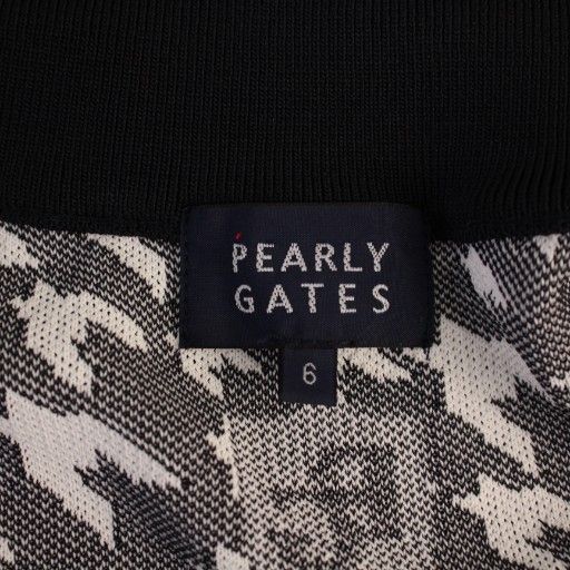 パーリーゲイツ PEARLY GATES フルジップニットジャケット 千鳥格子 6