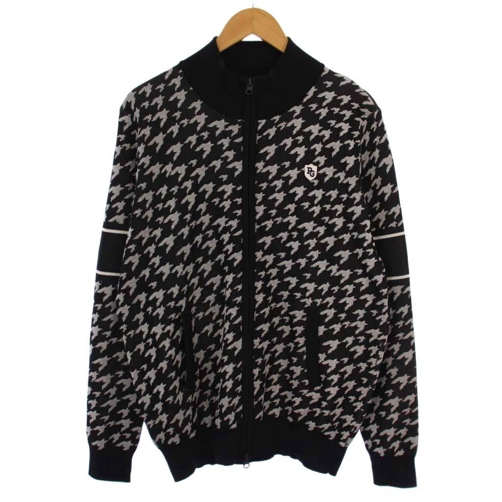 PEARLY GATES 千鳥格子柄ニットジャケット サイズ0 パーリーゲイツ PEARLY GATES フルジップニットジャケット 千鳥格子 6