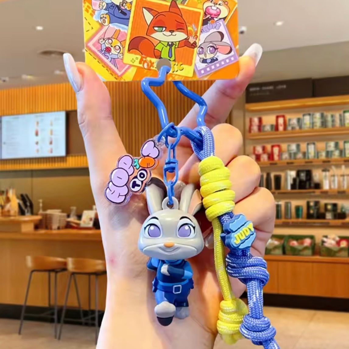 ２個セット ズートピア ジュディー＆クロウハウザー キーホルダー ストラップ 2個セット】Disney ズートピア ジュディ・ホップス＆クロウハウザー