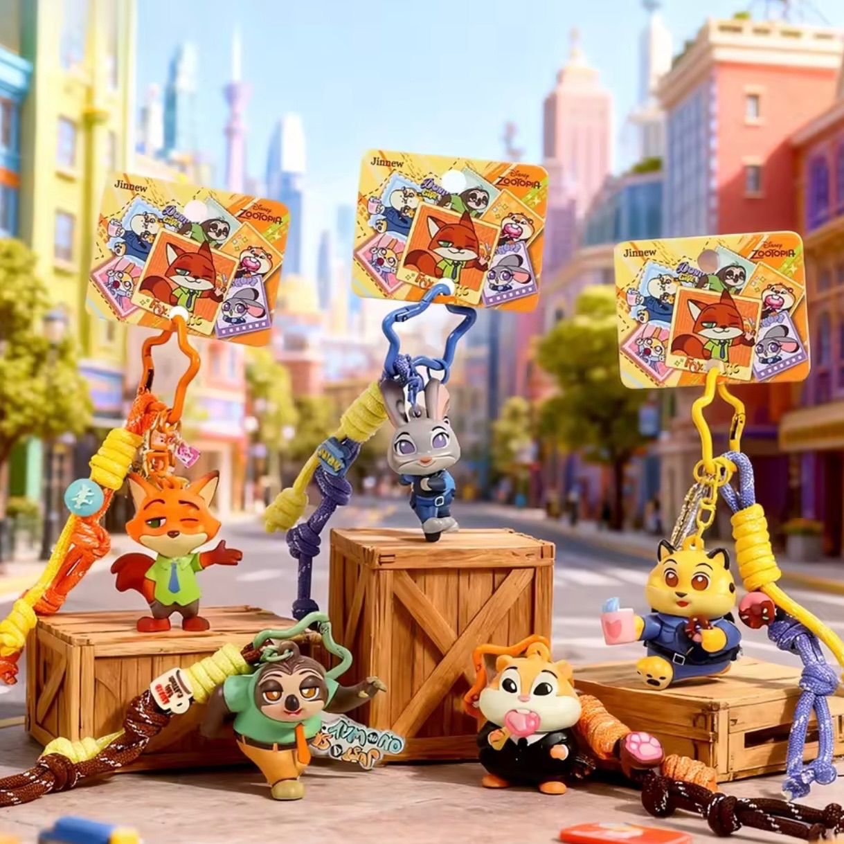 ２個セット ズートピア ジュディー＆クロウハウザー キーホルダー ストラップ 2個セット】Disney ズートピア ジュディ・ホップス＆クロウハウザー