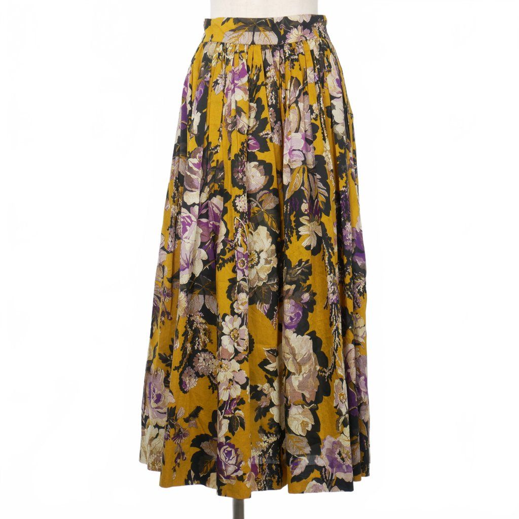 DRIES VAN NOTEN ドリスヴィンノッテン フラワー スカート フレア DRIES VAN NOTENドリスヴァンノッテン フラワーフレアスカート