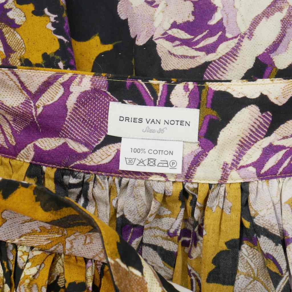 DRIES VAN NOTEN ドリスヴィンノッテン フラワー スカート フレア DRIES VAN NOTENドリスヴァンノッテン フラワーフレアスカート