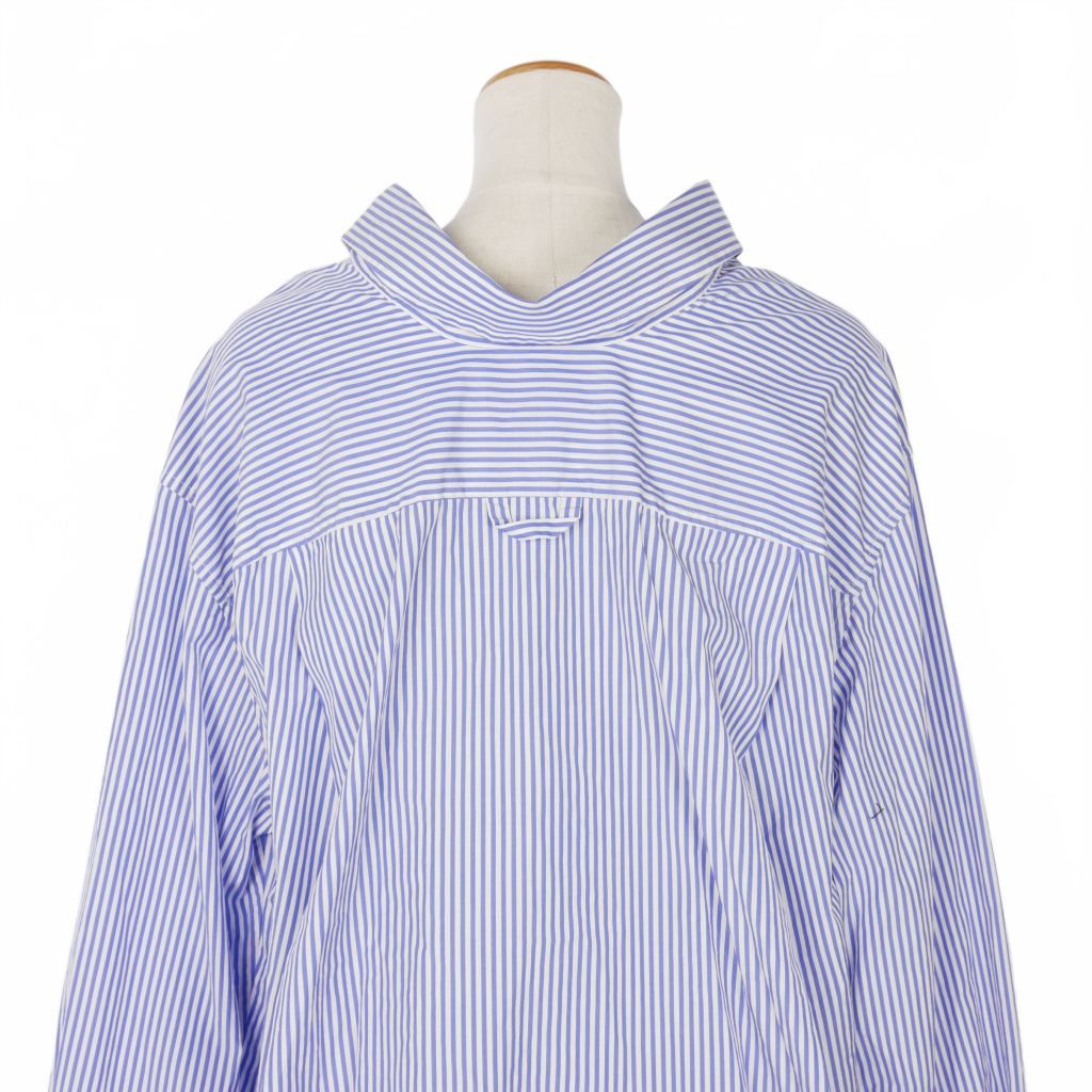 バレンシアガ BALENCIAGA Swing Collar Shirt ストライプ スイング
