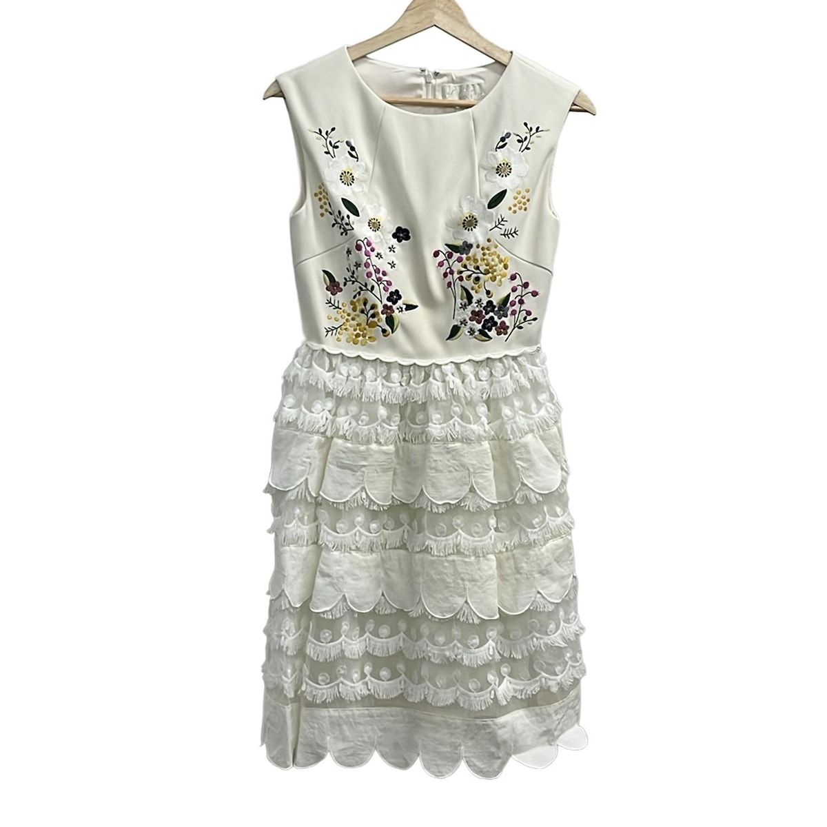 Chesty(チェスティ) ワンピース サイズ0 XS レディース - 白×イエロー