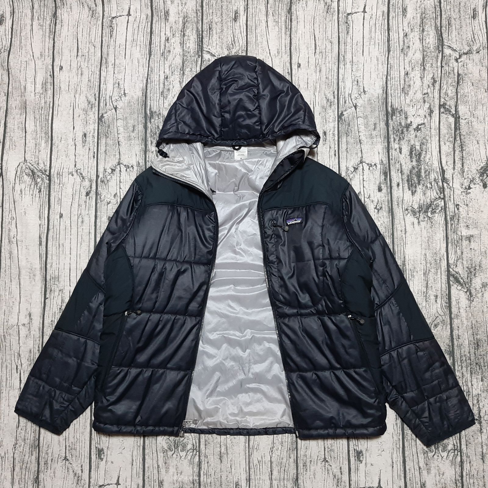 size M】patagonia Das Parka Black Silver 2006 パタゴニア ダス