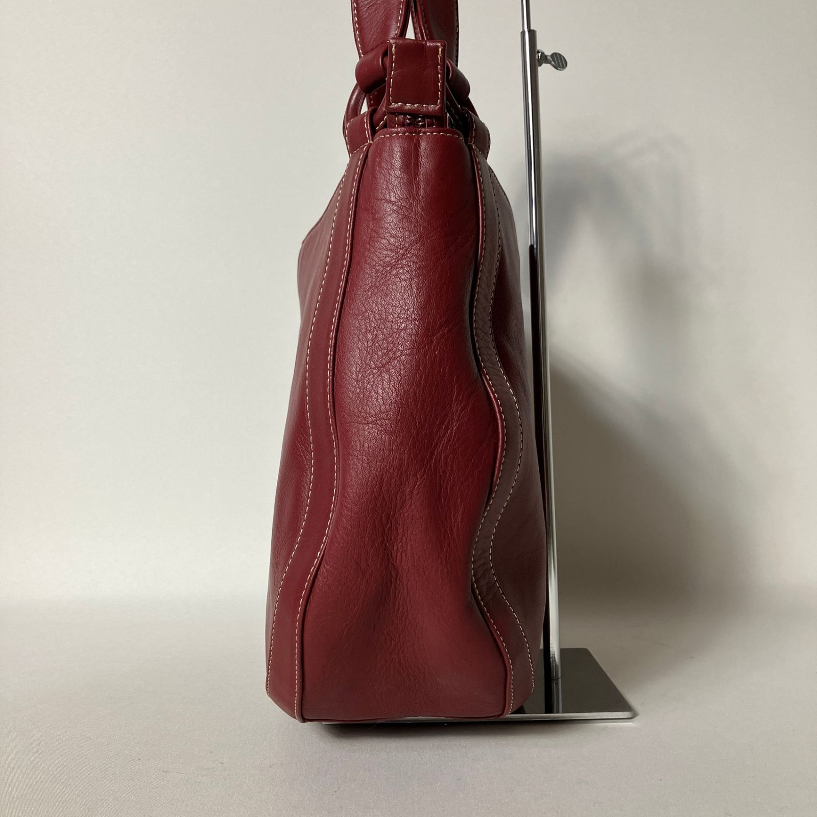 2511-369｜美品｜キタムラ ハンドバッグ レザー レッド - メルカリ