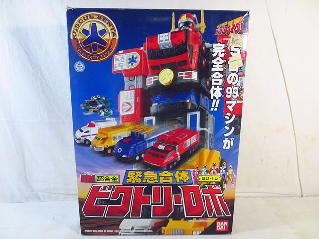 新品同様 バンダイ DX超合金 救急戦隊ゴーゴーファイブ 緊急合体