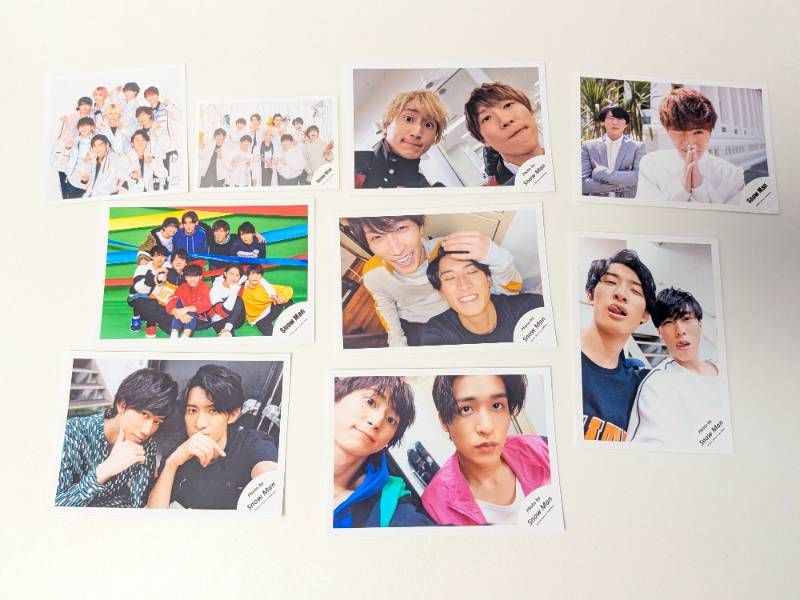  Man 集合•混合 公式写真 181枚まとめ売り Snow Man メンバー混合 2019～2023年 公式写真 185枚セット まとめ売り