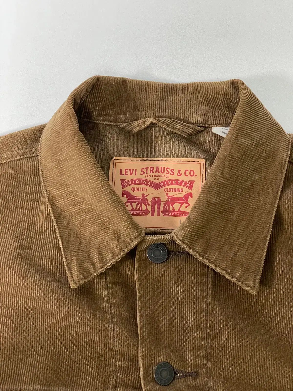 L リーバイス 節約 コーデュロイ トラッカー ジャケット 90s ユーロ